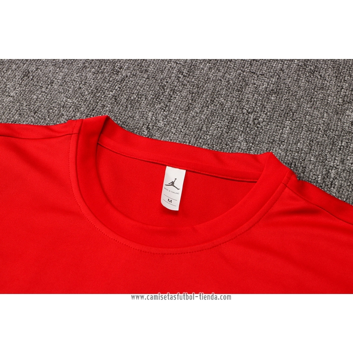 Chandal del Paris Saint-Germain Jordan 2021 2022 Manga Corta Rojo